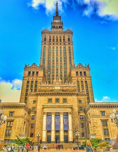 Παλάτι της επιστήμης & του πολιτισμού στη Βαρσοβία, Πολωνία.