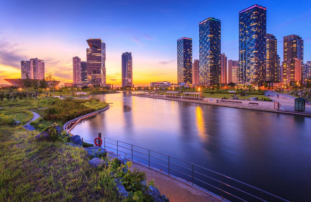 Πάρκο Songdo στο Ίντσεον της Νότιας Κορέας