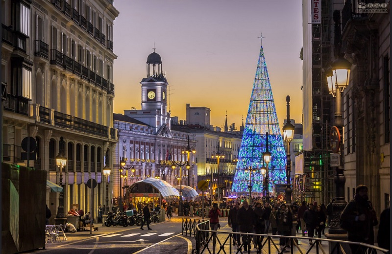 Puerta Del Sol, Madrid.