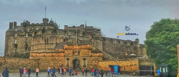 Edinburgh Castle in Scotland ~ Exoterical view.