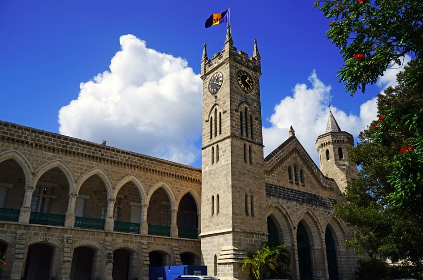 Parliament building, Bridgetown, Barbados islands, Caribbean.