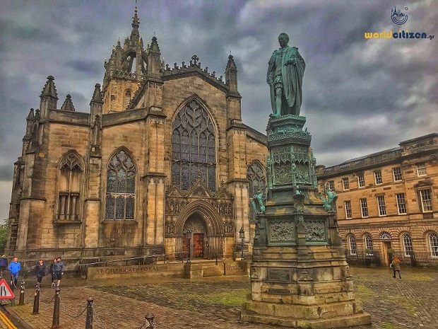 Saint Giles cathedral at Edinbourgh, in Scotland.