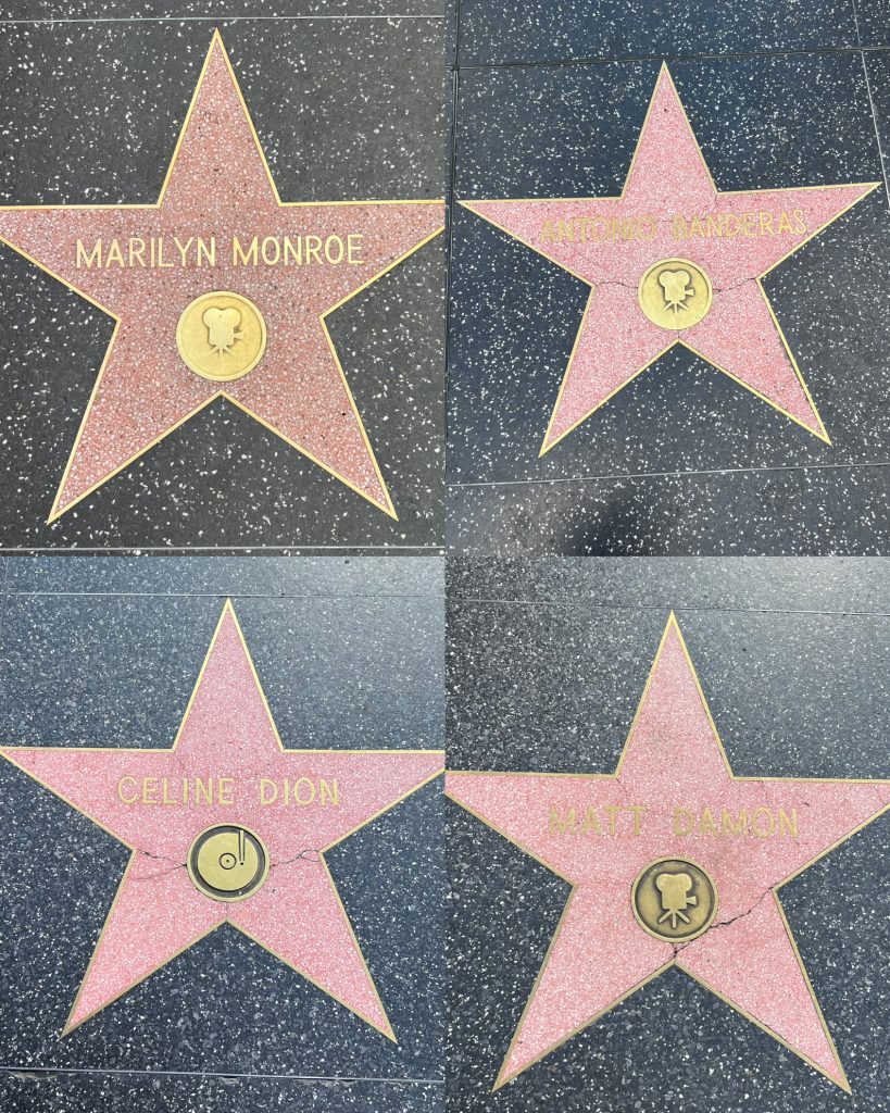 Hollywood Walk of Fame, Hollywood Boulevard, Los Angeles, California.